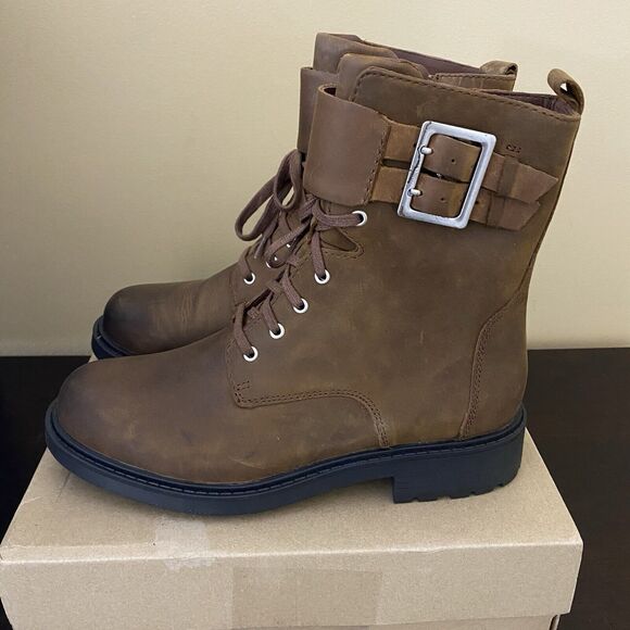 Clarks Women's Orinoco 2 Lace 7 Brown Snuff Leather - Picture 1 of 7